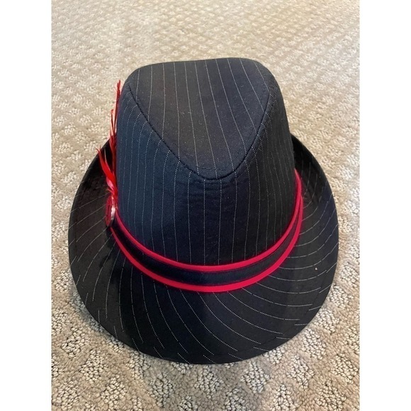 Jailhouse Rock Silhouette Pinstriped Fedora - Picture 5 of 6